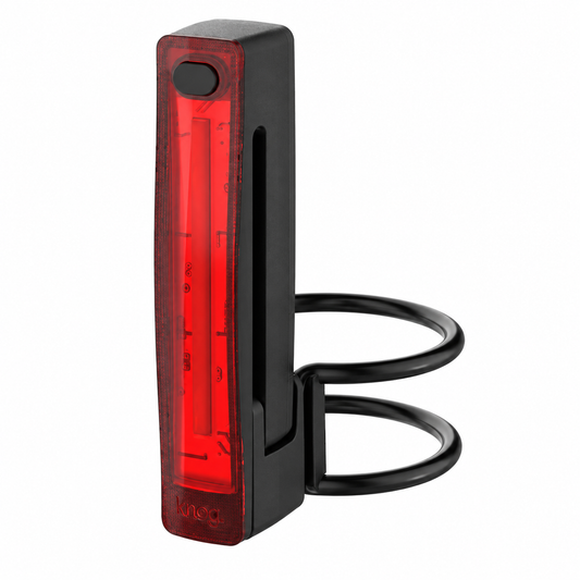 KNOG PLUS REAR achterlicht, 20 lumen, zwart — product op witte achtergrond