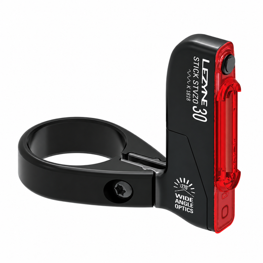 LEZYNE STICK DRIVE achterlicht, zwart — product op witte achtergrond