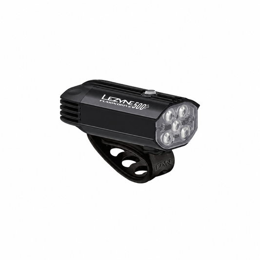 LEZYNE FUSION DRIVE 500+ voorlamp zwart — product op witte achtergrond