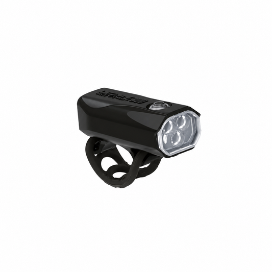 LEZYNE KTV DRIVE PRO 300+ voorlamp zwart — product op witte achtergrond