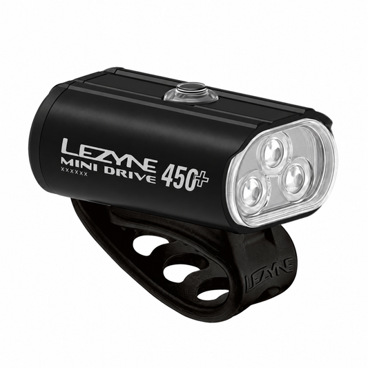 LEZYNE MINI DRIVE 450+ koplamp — product op witte achtergrond
