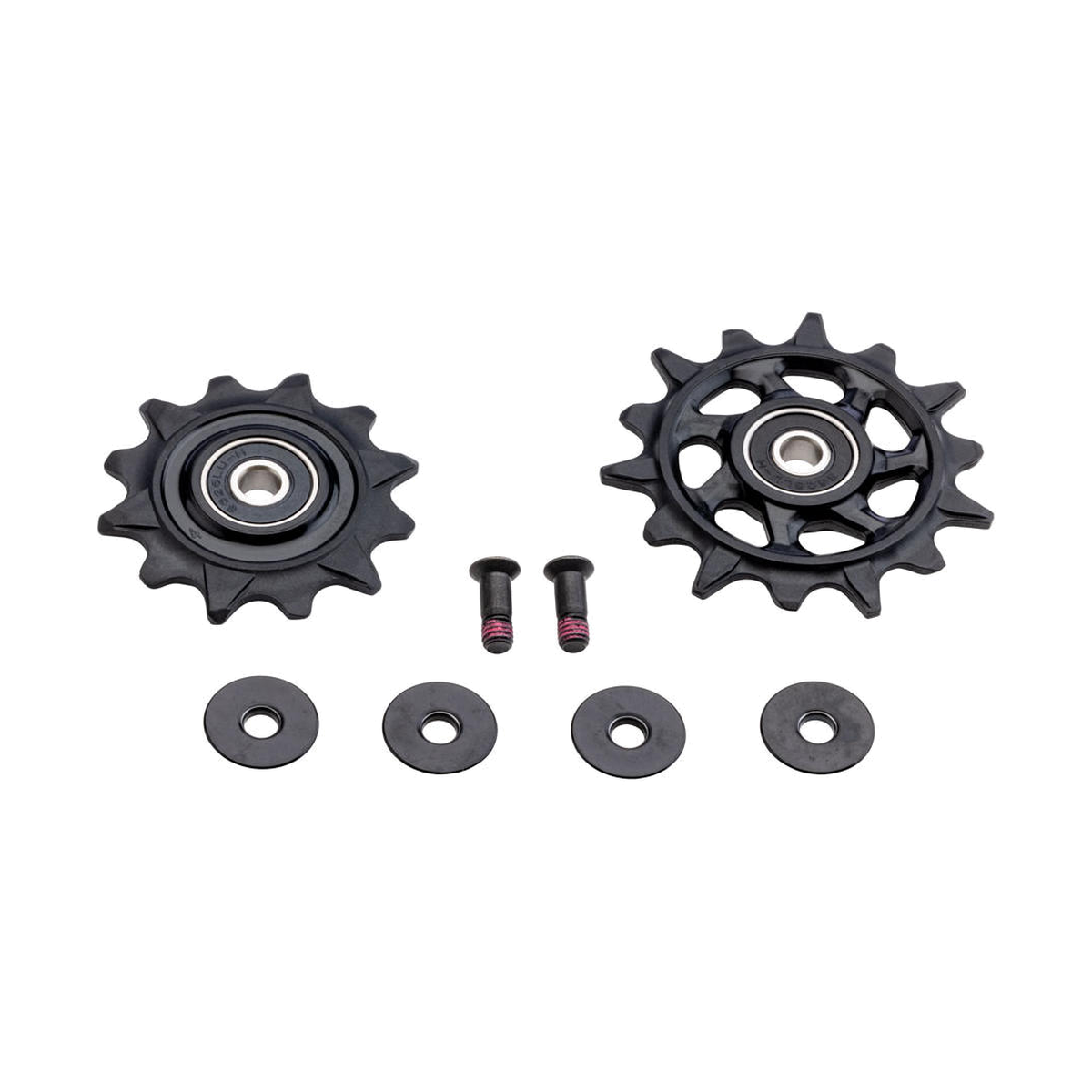 Derailleurwieltjes voor SRAM XX DH T-TYPE EAGLE AXS-achterderailleur met 7 versnellingen — 11.7518.104.030 — foto van het onderdeel op een witte achtergrond