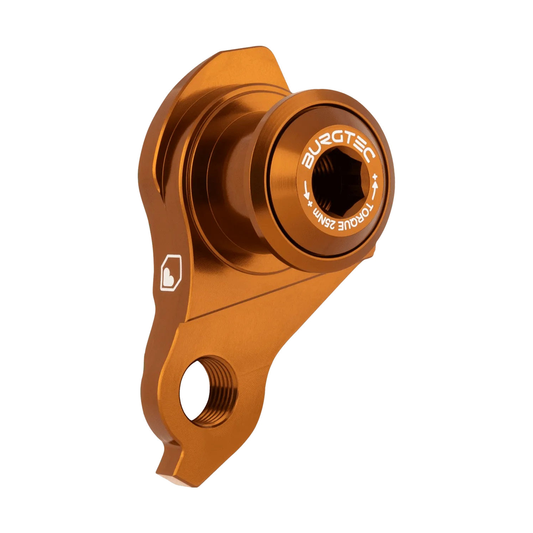 Patte de Dérailleur BURGTEC UDH Bronze — vue produit sur fond blanc