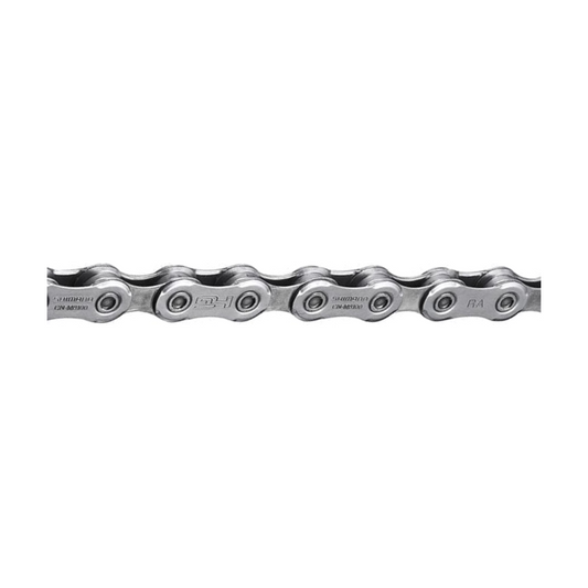 SHIMANO XT ULTEGRA CN-M8100 12-speedketting met Quick Link, geschikt voor e-bikes — productfoto op witte achtergrond