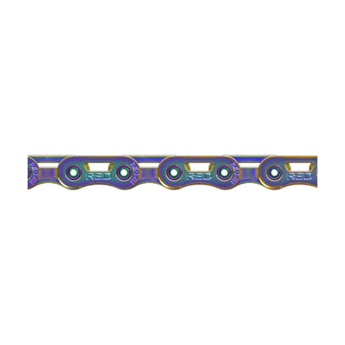 Chaîne 12V/13V SRAM RED AXS E1 Flattop Rainbow — photo produit sur fond blanc