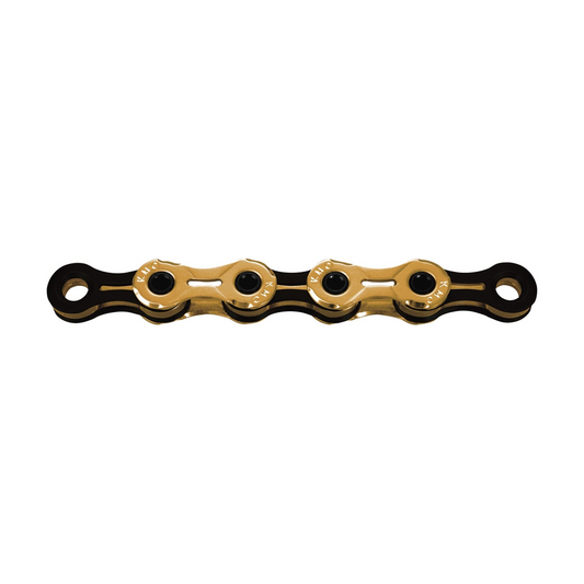KMC 11-speed ketting X11SL Ti-N zwart/goud — productfoto op witte achtergrond