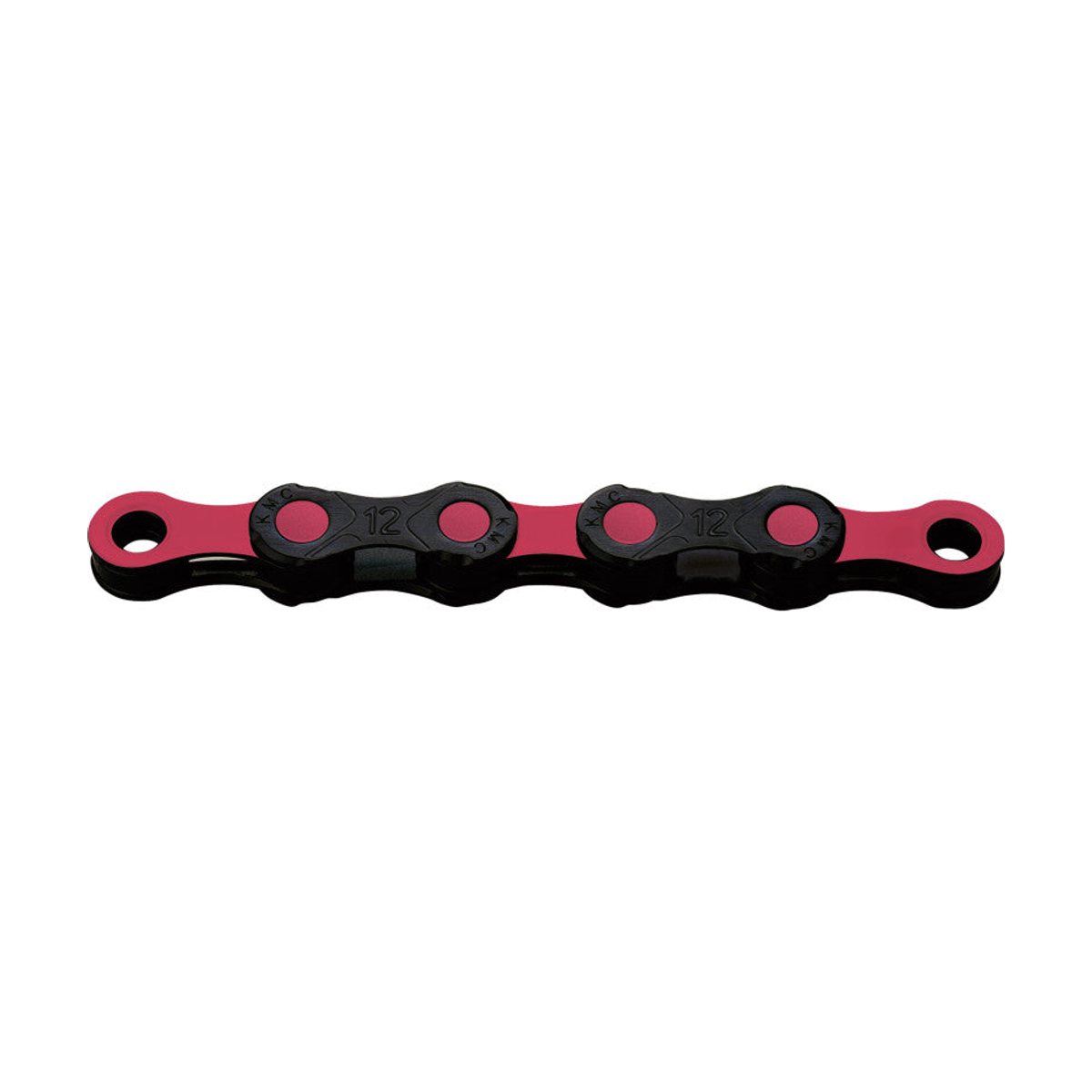 Chaîne 12V KMC DLC12 Noir/Rose — photo produit sur fond blanc