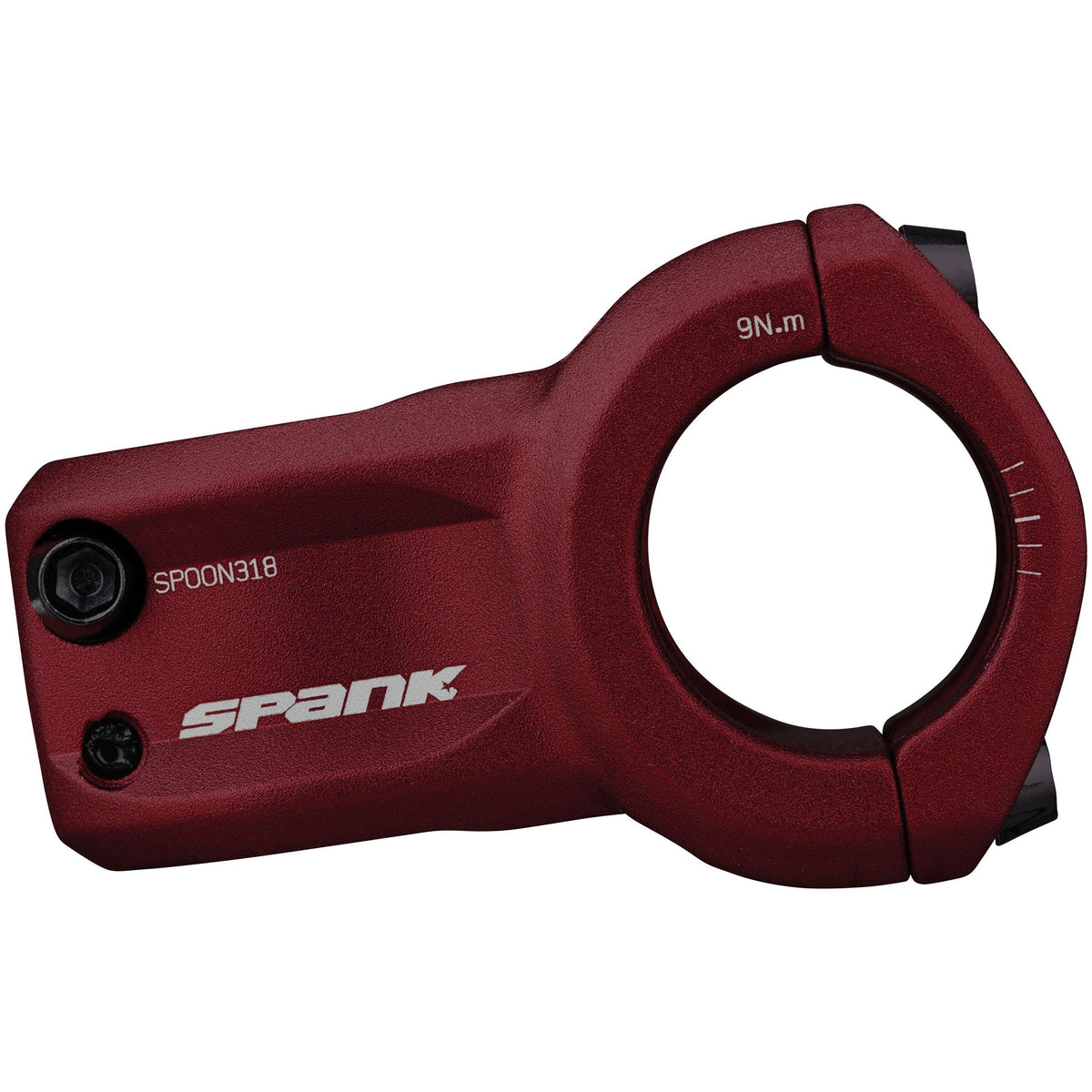 Potence SPANK SPOON 318 Rouge — vue de profil