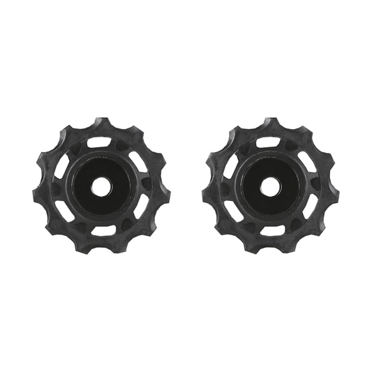 9/10-speed derailleurwieltjes voor SRAM X9/X7 achterderailleur 2010-2011 (2 stuks) — onderdeel op witte achtergrond