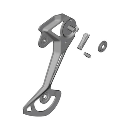 Buitenkooi voor SHIMANO achterderailleur RD-M8100-SGS / RX822-GS/SGS — onderdeel op witte achtergrond