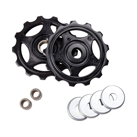 7/8-speed derailleurwieltjes voor SHIMANO ALIVIO achterderailleur RD-M410 #Y5VP98050 — onderdeel op witte achtergrond