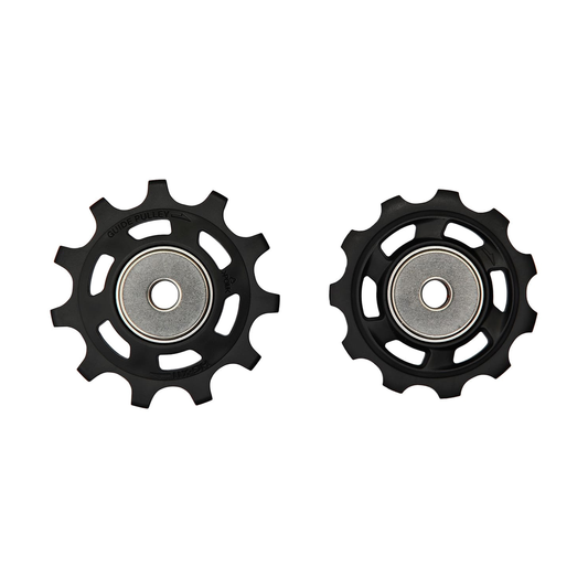 11-speed derailleurwieltjes voor SHIMANO DYNA-SYS XTR achterderailleur RD-M9000 — onderdeel op witte achtergrond