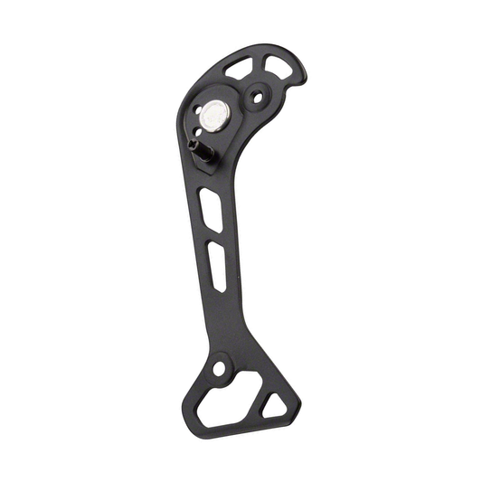 Lange buitenkooi voor SHIMANO XT achterderailleur M8000 SGS — onderdeel op witte achtergrond