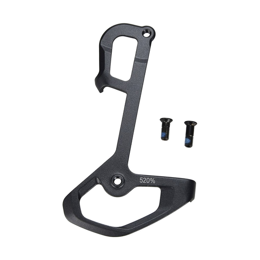 Chape Interne et Visserie de Dérailleur Arrière SRAM XX1 Eagle (52T) Lunar — pièce sur fond blanc