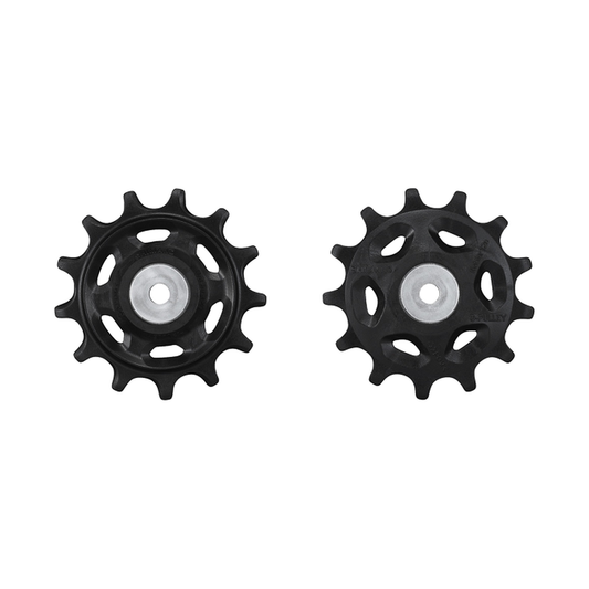 11-speed derailleurwieltjes voor SHIMANO CUES achterderailleur RD U8000 — onderdeel op witte achtergrond