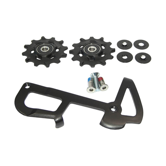 Kit Chape Interieur et Galets pour Dérailleurs Arrière SRAM X01 / X1 11v — pièce sur fond blanc