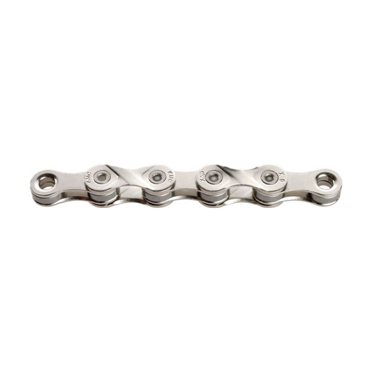 KMC X9 9-speedketting, zilver — productfoto tegen een witte achtergrond