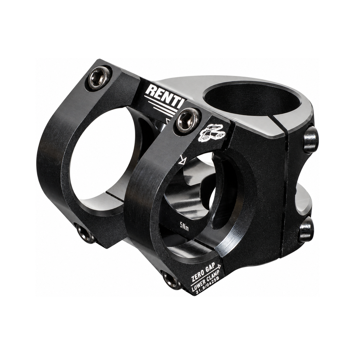 Potence RENTHAL APEX V2 Noir — vue principale sur fond blanc