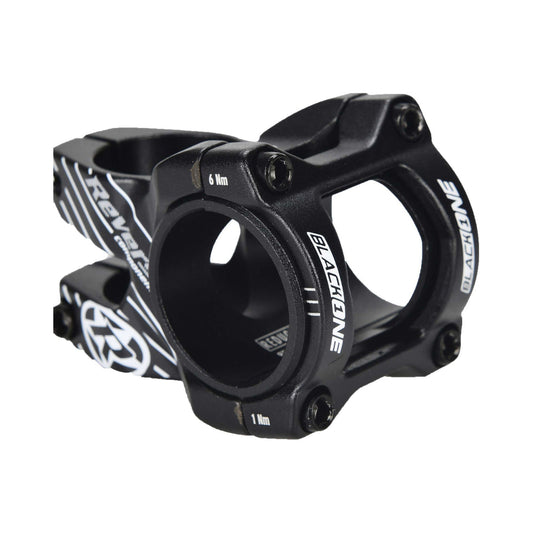 REVERSE COMPONENTS BLACK ONE D-2-stuurpen zwart/wit — hoofdafbeelding op witte achtergrond