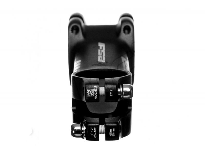 Potence FSA AFTERBURNER Aluminium -12° Noir — vue du dessus