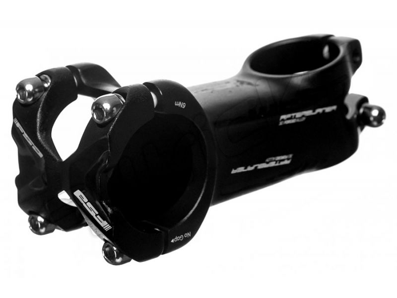 Potence FSA AFTERBURNER Aluminium -12° Noir — vue de face en trois quarts