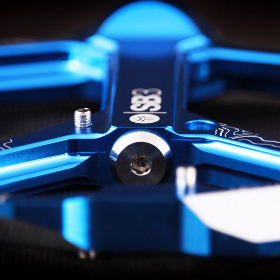SB3 SPECTRUM vlakke pedalen Blauw