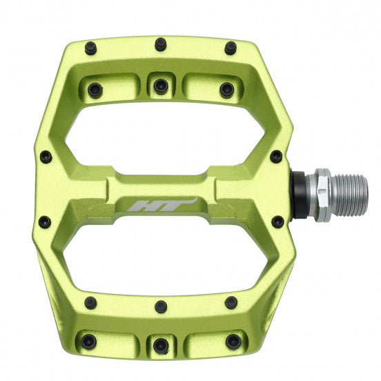 HT COMPONENTS Spider AF03 groene platte pedalen