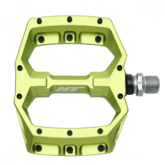HT COMPONENTS Spider AF03 groene platte pedalen