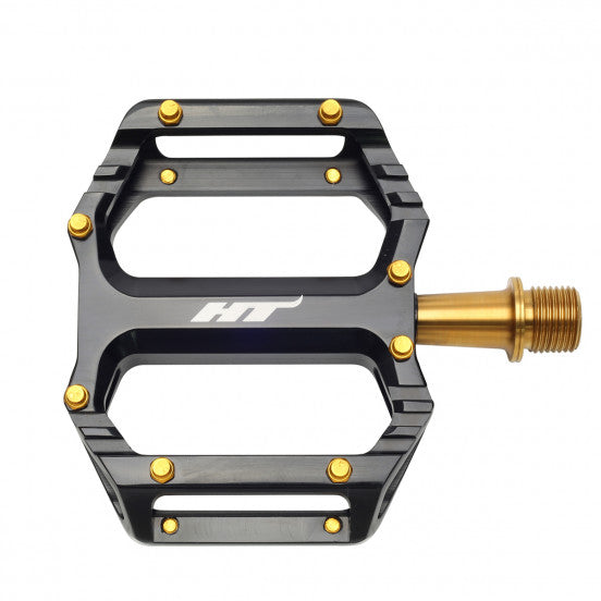 HT COMPONENTS AR09T platte pedalen zwart
