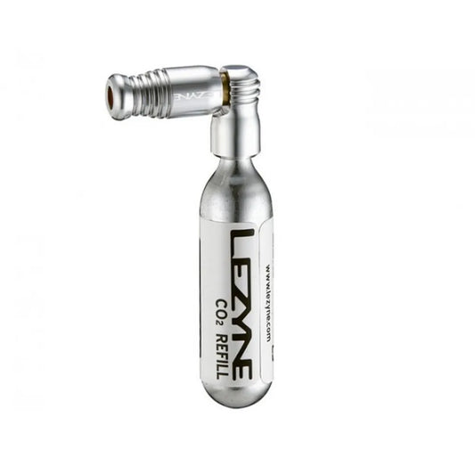 LEZYNE TRIGGER SPEED DRIVE CO2 slagpin + 16g CO2 patroon met schroefdraad (x1) Zilver