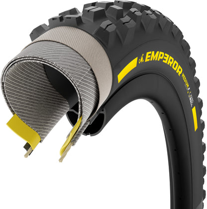 PIRELLI SCORPION EMPEROR 27.5x2.50 Supersoft DH+Wall Tubeless Ready vouwband zwart/geel teameditie
