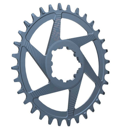 Enkelvoudig Kettingblad E-THIRTEEN HELIX RACE 11/12V Direct Mount SRAM Boost Offset 3mm Grijs