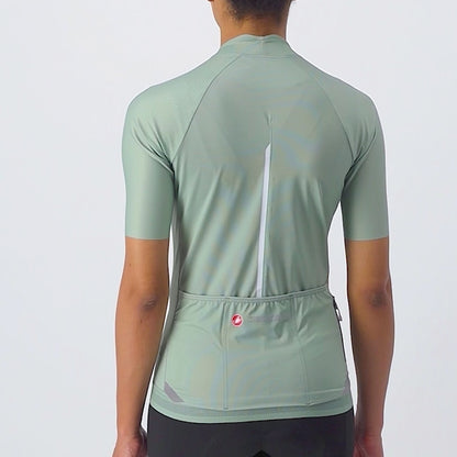 CASTELLI ENDURANCE W Damesshirt Korte Mouwen Groen