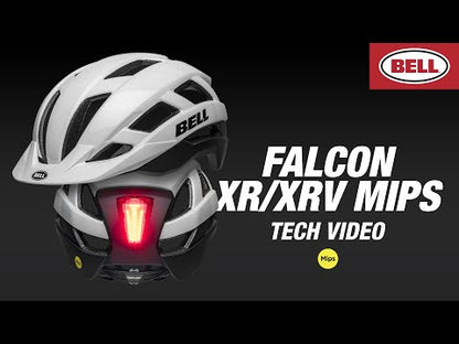 Weghelm BELL FALCON XR LED MIPS Wit/Zwart