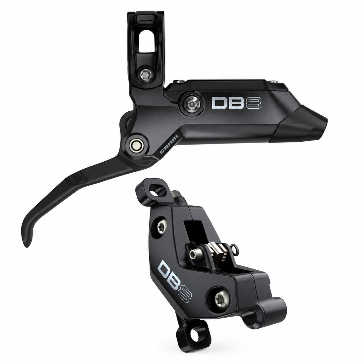 Frein Arriere SRAM DB8 Stealth — levier et étrier sur fond blanc