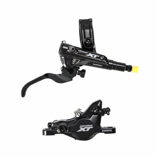 Frein SHIMANO XT M8100 J-Kit — levier et étrier sur fond blanc