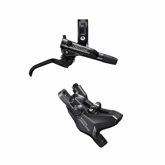 Frein SHIMANO DEORE M6100 J-KIT — levier et étrier sur fond blanc