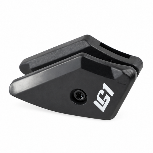 Onderste geleider voor E-THIRTEEN LG1 Gen 2/LG1/LG1+/LG1 Race kettinggeleider, zwart, #CGS20.SLDR.LWR.K — product op witte achtergrond