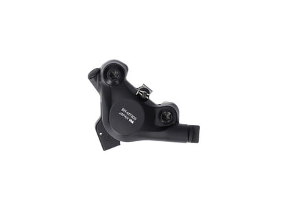SHIMANO BR-MT805 Flat Mount-remklauw zonder koelribben — aanzicht van de andere kant en typenummer