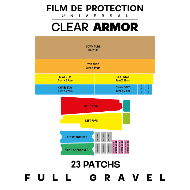 Protection de Cadre MONKEY'S SAUCE FULL UNIVERSAL Gravel Matt