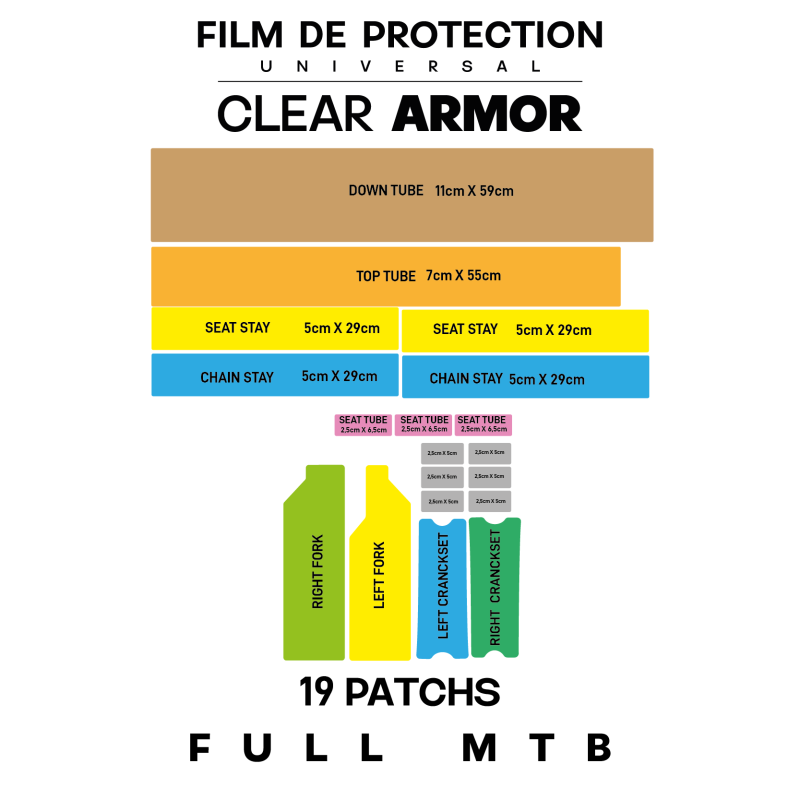 Protection de Cadre MONKEY'S SAUCE FULL UNIVERSAL MTB Matt