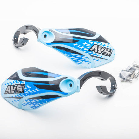Handbeschermer AVS KIT DECO Alu Been Lichtblauw/Zwart