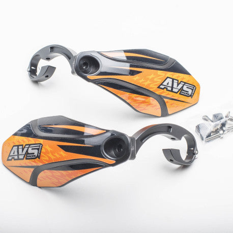 AVS KIT DECO Handbeschermer Alu Been Oranje/Zwart