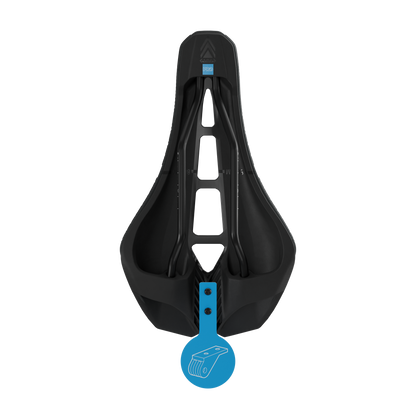 Selle PRO STEALTH 3D PERFORMANCE 142mm Rails Inox Noir
