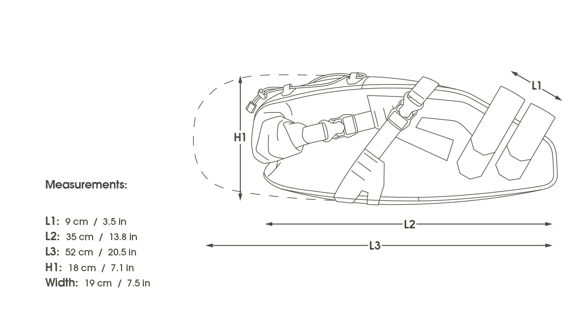 APIDURA EXPEIDITION ZADELDRAG 17 L Zwart