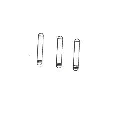Messing geleidepennen voor ROCKSHOX REVERB XPLR AXS zadelpen 27,2 mm (2022), maat 1 (12 stuks)