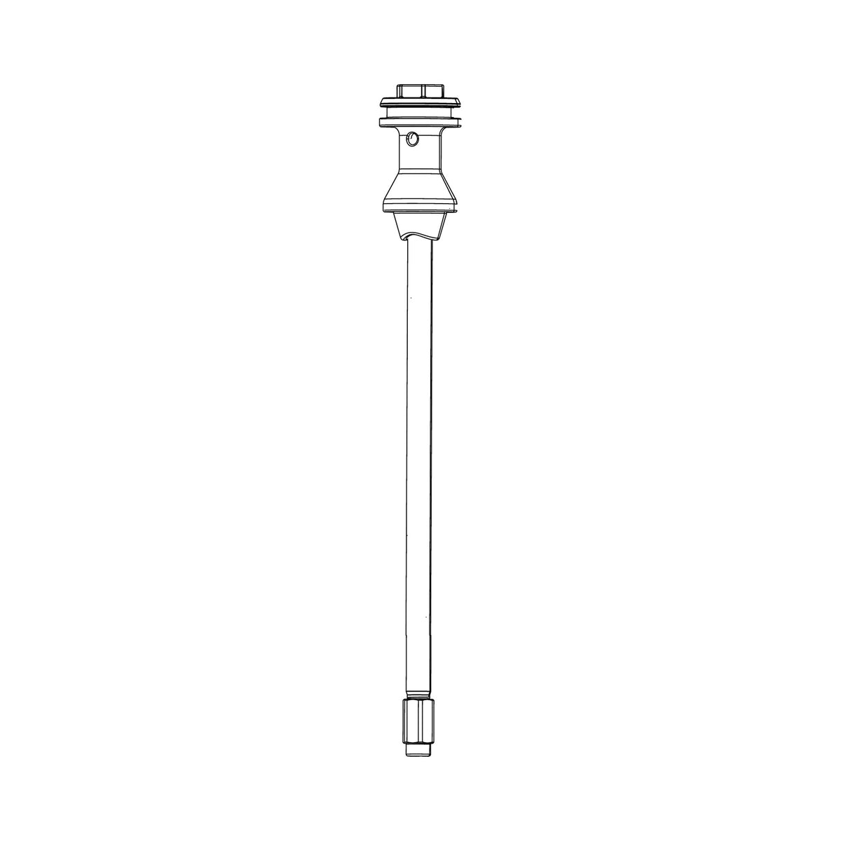 RockShox DebonAir-luchtveer-as kit 160 mm voor 27,5"/29" (38 mm), voor Domain B1+ (2022+) — technische illustratie