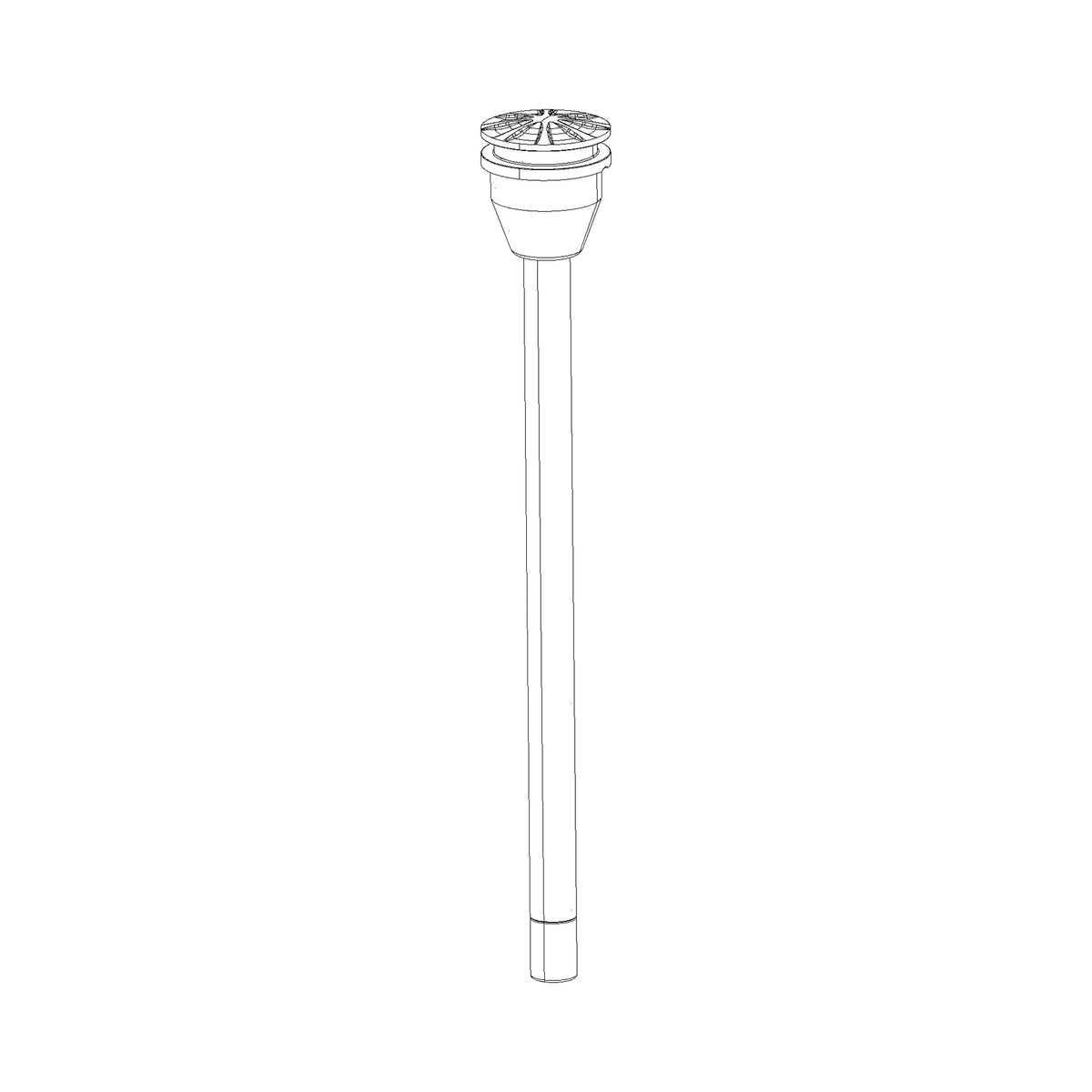 RockShox DebonAir-luchtveer-as kit 100 mm voor 29" (32 mm), voor SID C1/SID SL D1 — technische illustratie