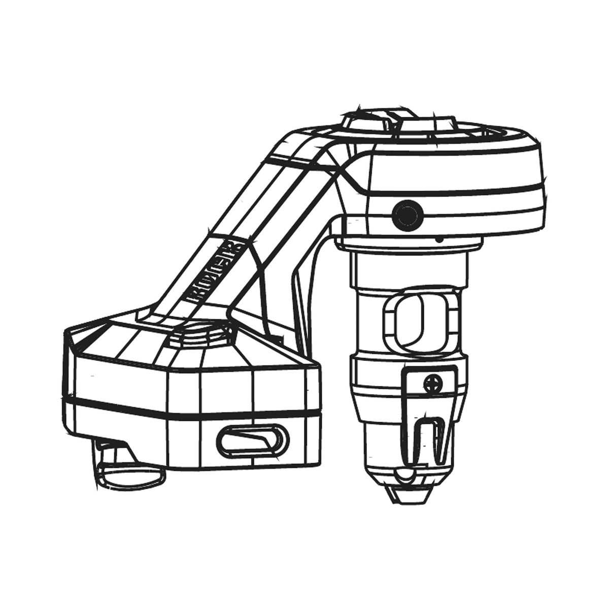 ROCKSHOX FLIGHT ATTENDANT-vorkregelmodule voor SID 35 (2021+) — technische illustratie
