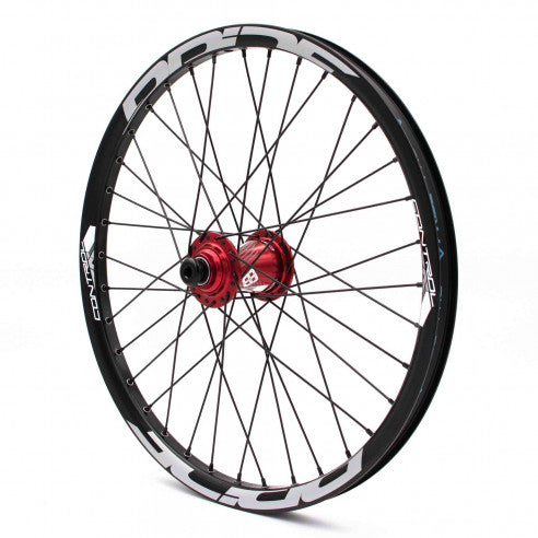 Paire de Roues PRIDE 20" (406mm) Control V1 Disc Axes 20/10mm Rouge